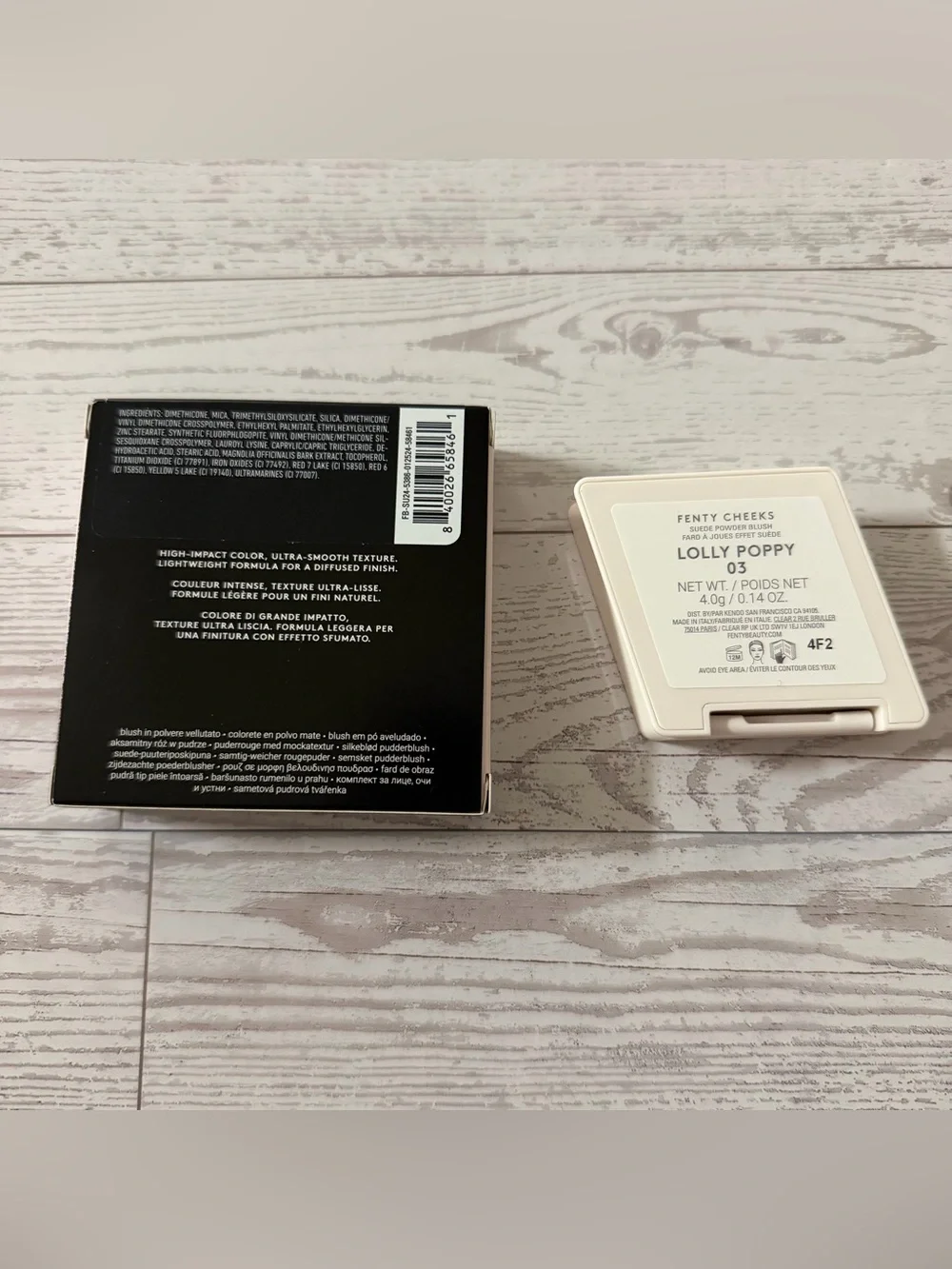 NIB Fenty Beauty Cheeks Suede Powder Blush Lolly Poppy Matte Coral Makeup